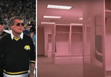 Iowa's Visiting Locker Room is Entirely Pink to Get Under the Skin of Opposing Teams