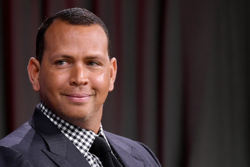  Sports commentator and former professional baseball player Alex Rodriguez takes part in a panel during WSJ's The Future of Everything Festival 