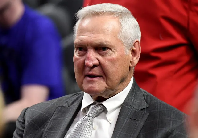 Jerry West prior to a NBA basketball game between the LA Clippers and the Sacramento Kings at the Staples Center in Los Angeles on Thursday, January 30, 2020.