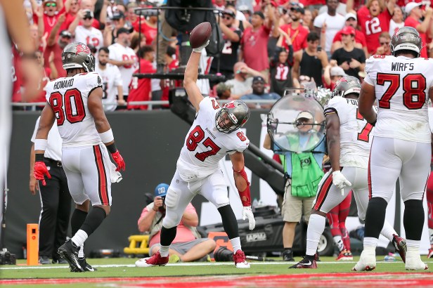 Rob Gronkowski Spikes Ball