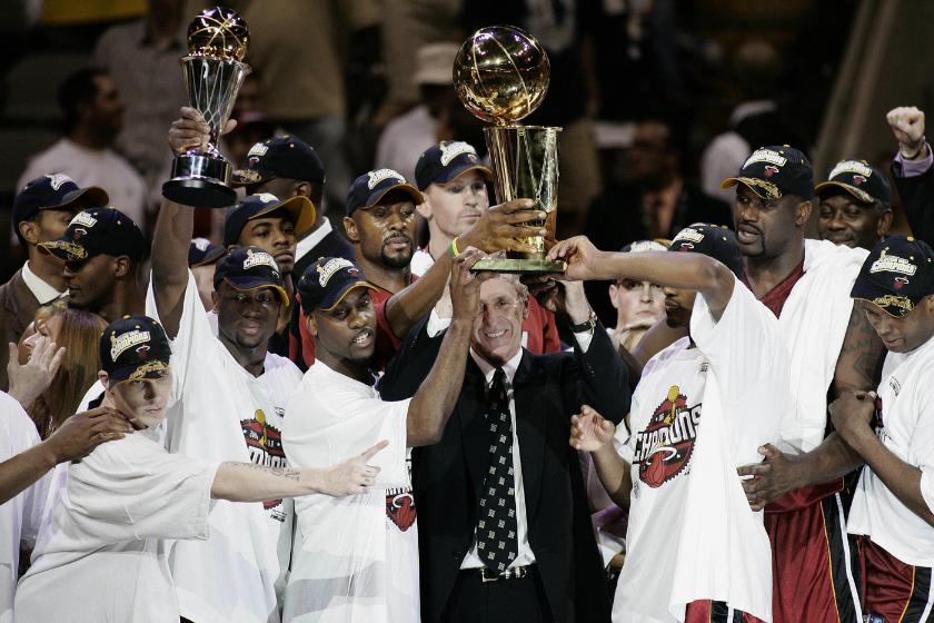 Pat Riley lists the first NBA Title in Miami Heat franchise history