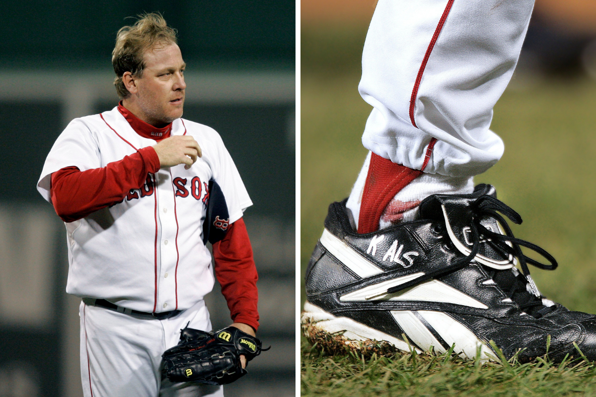 thumbnail image 2 of Curt Schilling 'Bloody Sock' NLCS Photo – 8x10 Signed Autograph Reprint, Red Sox 2 of 6