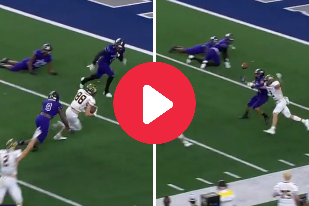 High Schooler’s Punch-Out Forced Fumble Proves Playing to the Whistle Pays Off