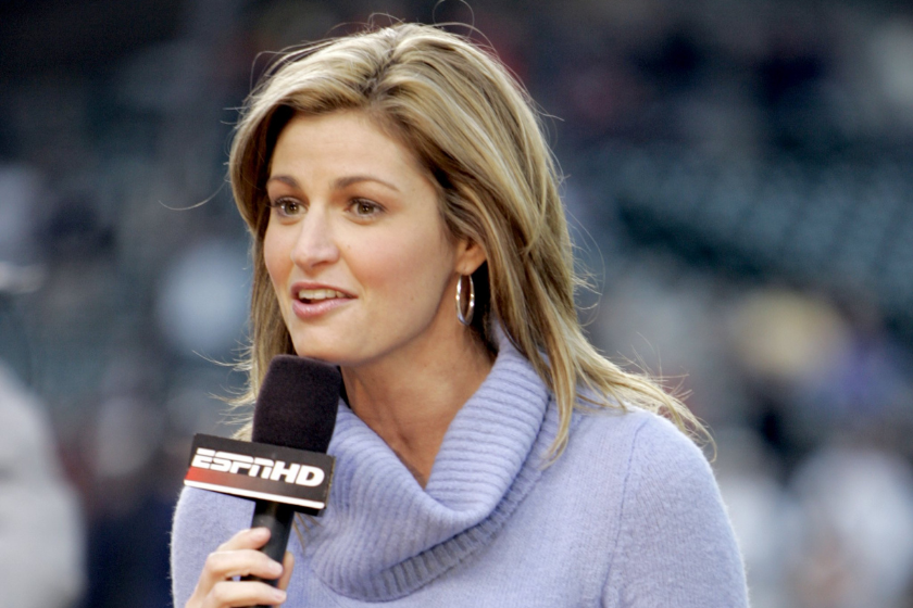 Erin Andrews as a young reporter for ESPN.
