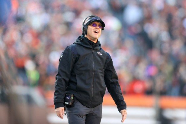 John Harbaugh During a Baltimore Ravens Game