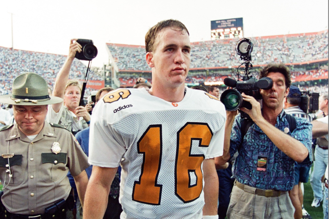 Peyton Manning after Tennessee played Florida in 1997.