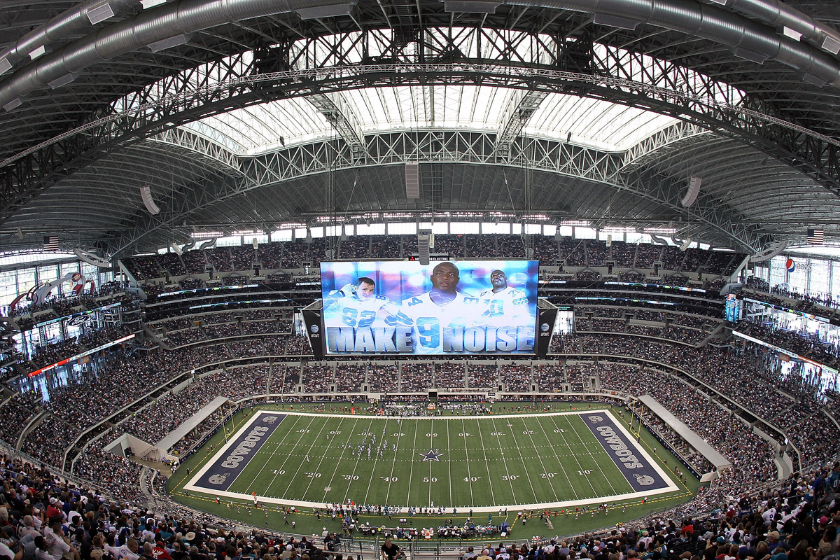 Inside of AT&T Stadium before the Dallas Cowboys take on the Jacksonville Jaguars in 2010.