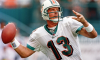 Dan Marino passes during the season opener of his 15h season for the Dolphins.