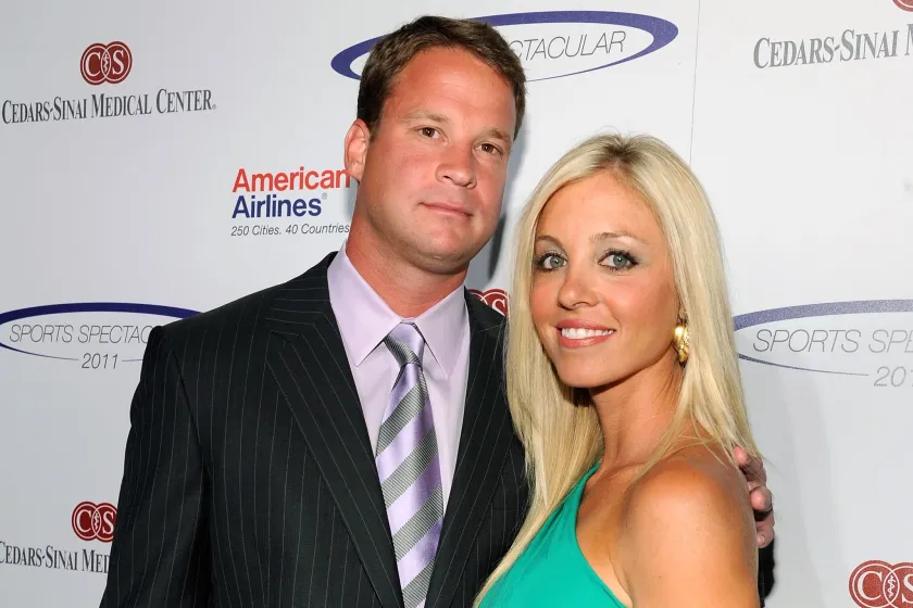 Lane Kiffin and his ex-wife Layla in Los Angeles.