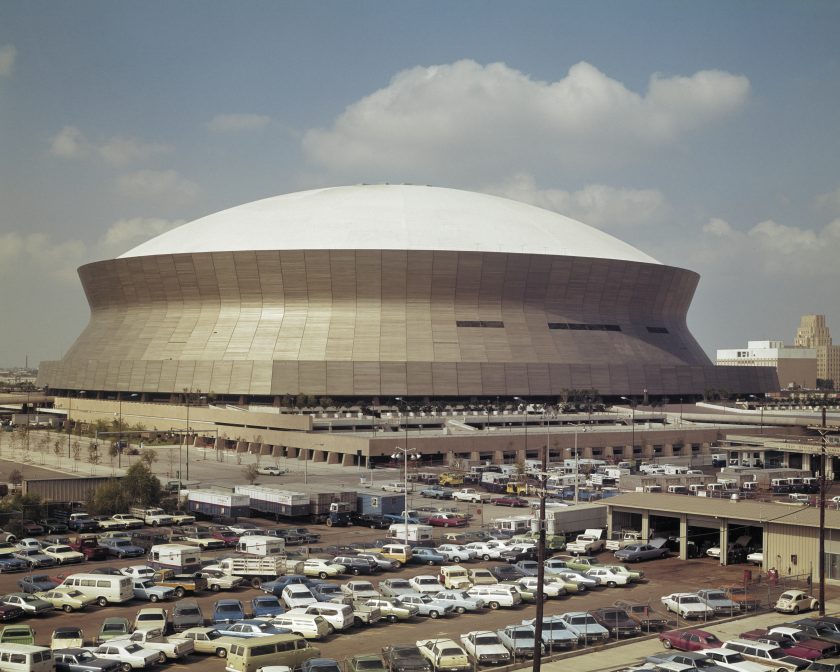 The Louisiana Superdome in 1975.