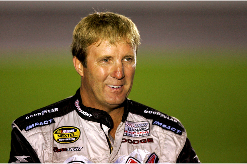 Sterling Marlin watches during NASCAR Nextel Cup UAW-GM 500 Qualifying on October 13, 2005 at Lowe's Motor Speedway