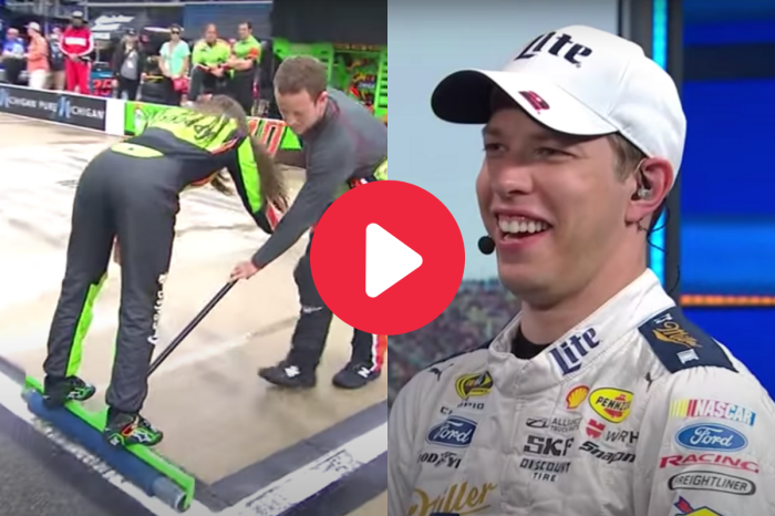 While Danica Patrick Helped Her Crew During a Rain Delay, Brad Keselowski Narrowly Avoided Making a Cheeky Comment