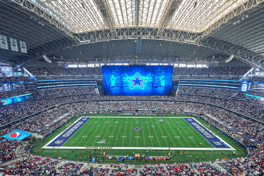 The Dallas Cowboys host the San Francisco 49ers during the 2022 NFL Playoffs at AT&T Stadium.