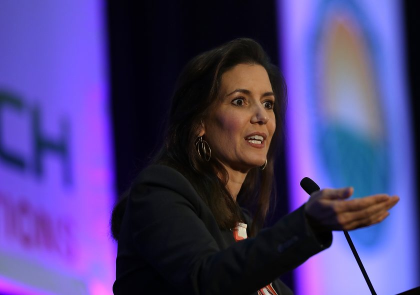 Oakland Mayor Libby Schaaf speaks during the 2016 Cannabis Business Summit & Expo.