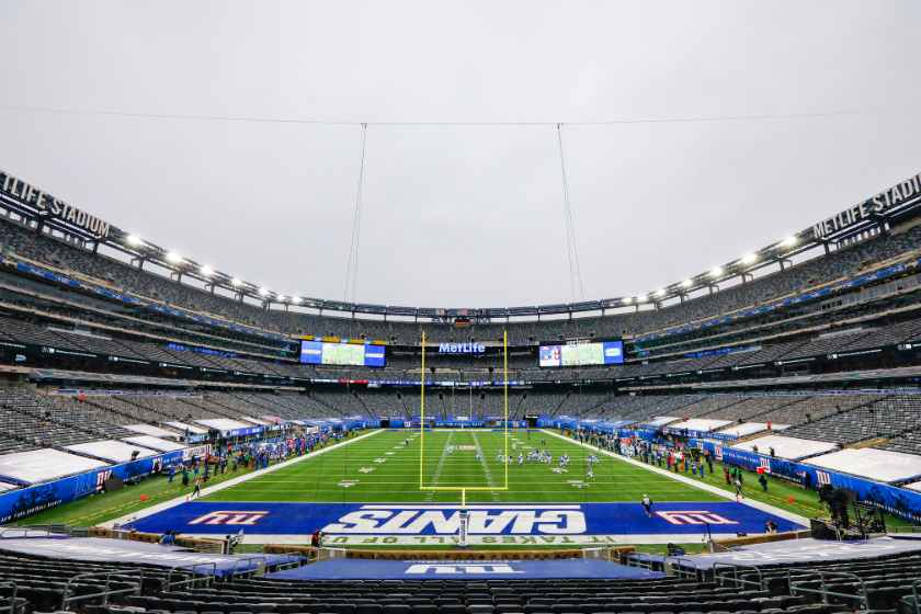 The New York Giants host the Dallas Cowboys at MetLife Stadium in January 2021.