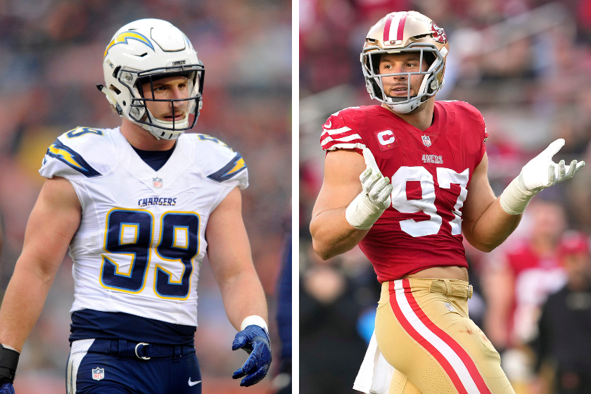 Joey and Nick Bosa, tow of the NFL' best edge rushers are also siblings. 