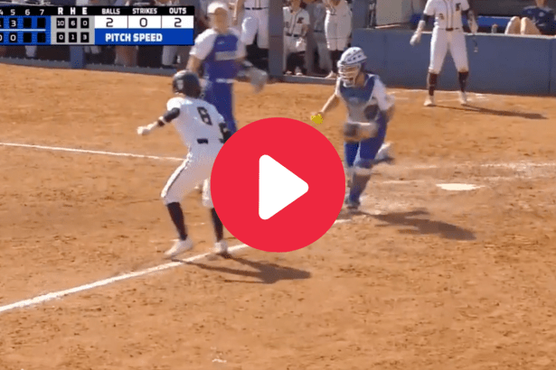 College Softball Player Pulls Off “Matrix” Move to Evade Tag in Epic Fashion