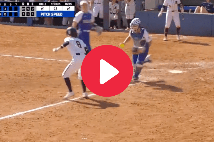 College Softball Player Pulls Off “Matrix” Move to Evade Tag in Epic Fashion