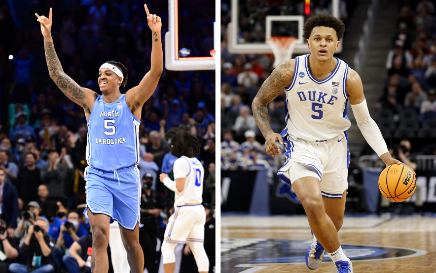 Duke's Paolo Banchero and North Carolina's Armando Bacot will squre off at the 2022 Final Four in New Orleans.
