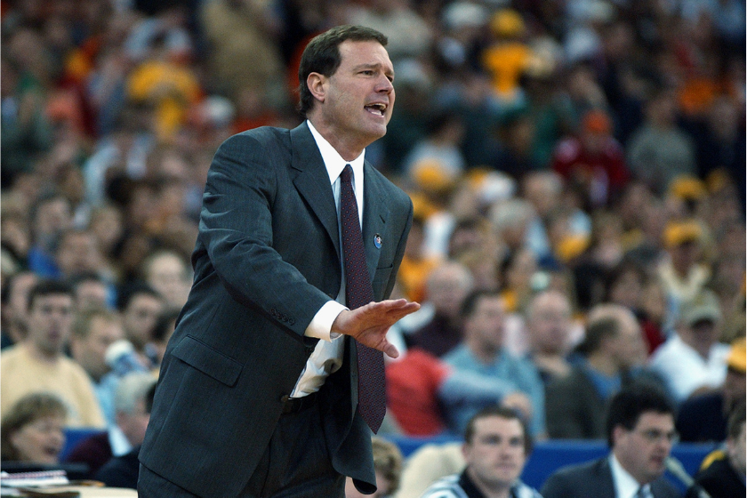 Illinois head coach Bill Self leads us team during the 2003 NCAA Tournament.
