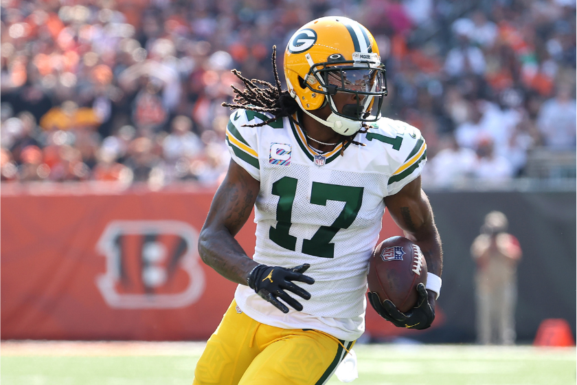 Davante Adams was franchise tagged by the Green Bay Packers in 2022.