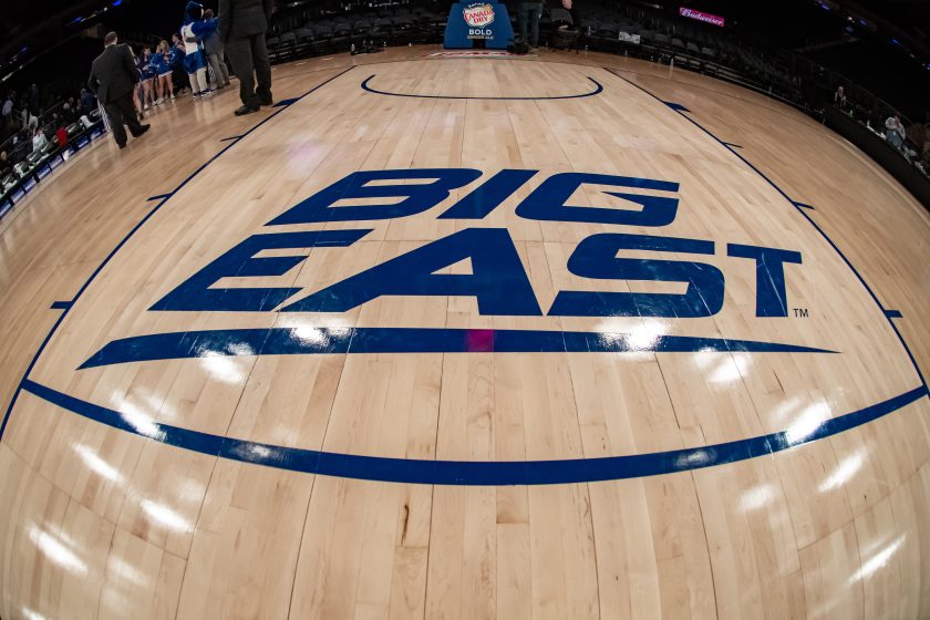 General view of the Big East Conference logo in 2020.