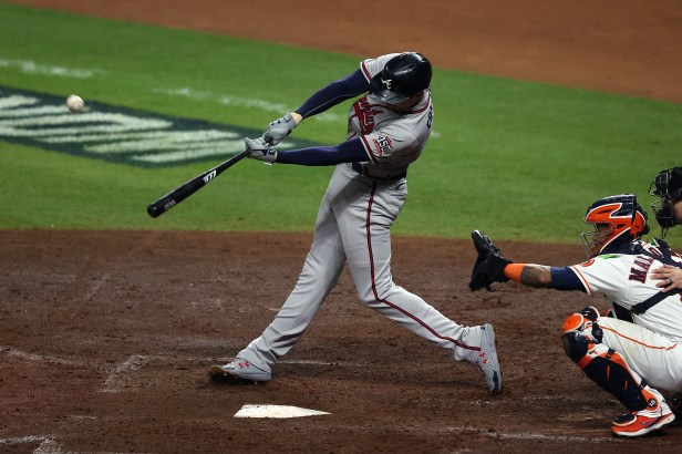 Freddie Freemans's swing in the World Series. 