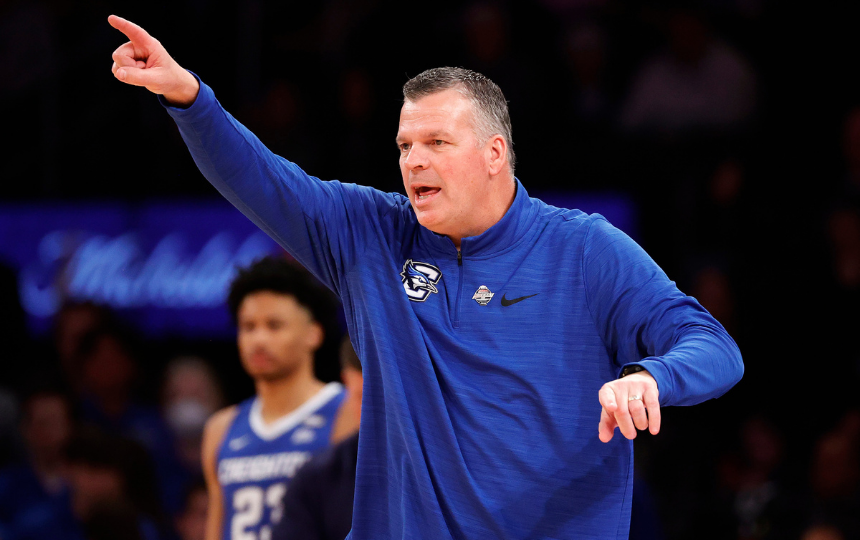 Creighton coach Greg McDermott coaches against Providence in the Big East Tournament.