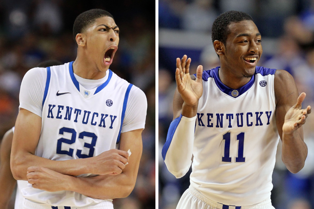 Anthony Davis and John Wall make up two spots on Kentucky's all-time starting 5.