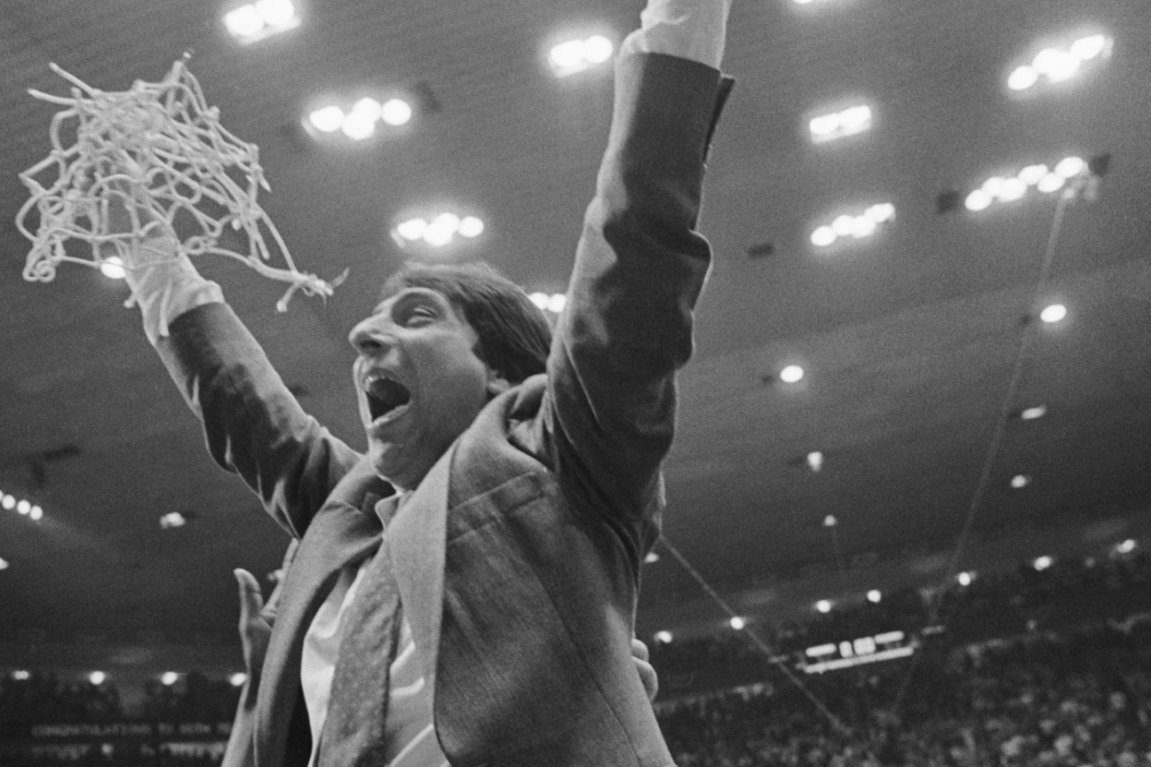 Jimmy Valvano wins the NCAA Championship with NC State