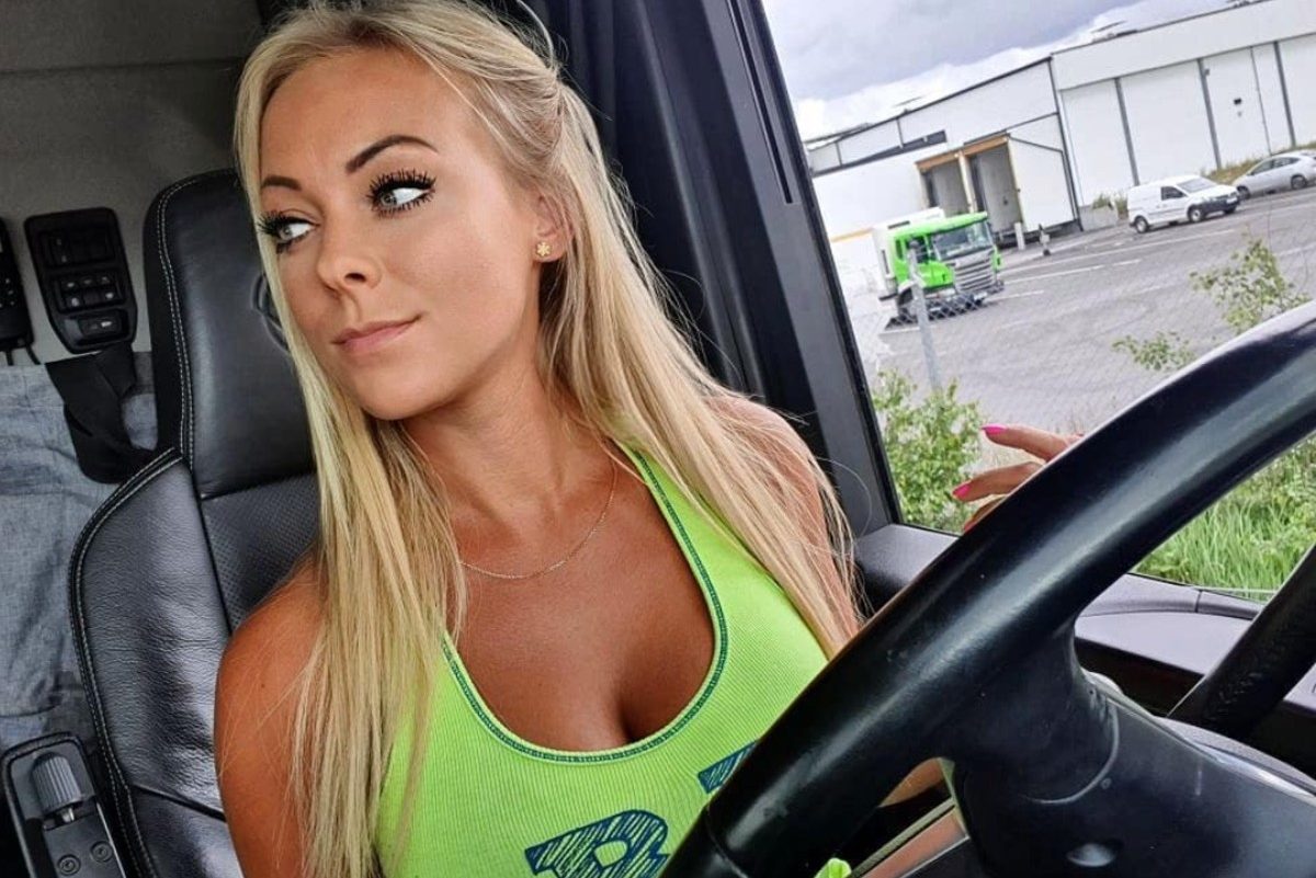 angelica larsson, trucking, sweden, swedish truck driver, truck drivers, tr...