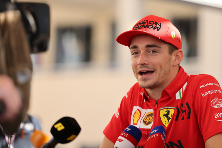 Charles Leclerc during the Grand Prix Formula One of Abu Dhabi at Yas Marina F1 circuit on December 10, 2021 in Abu Dhabi, United Arab Emirates