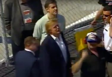 Flashback Video Shows Donald Trump at '98 NASCAR Cup Series Race