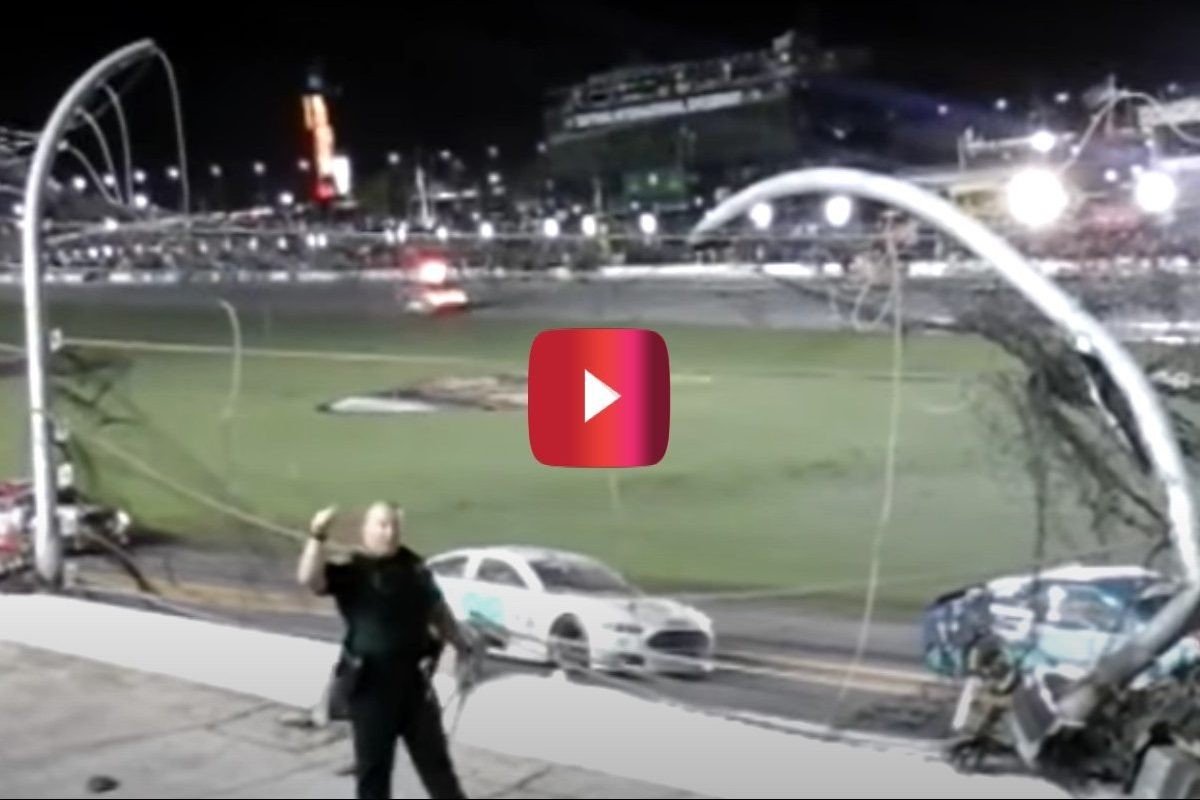 fan video of austin dillon crash at 2015 daytona 500