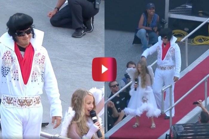 J.J. Yeley’s Daughter Stole the Show With This Elvis-Themed Driver Intro