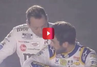 Kyle Busch Comforts Chase Elliott in Rare Post-Race Moment