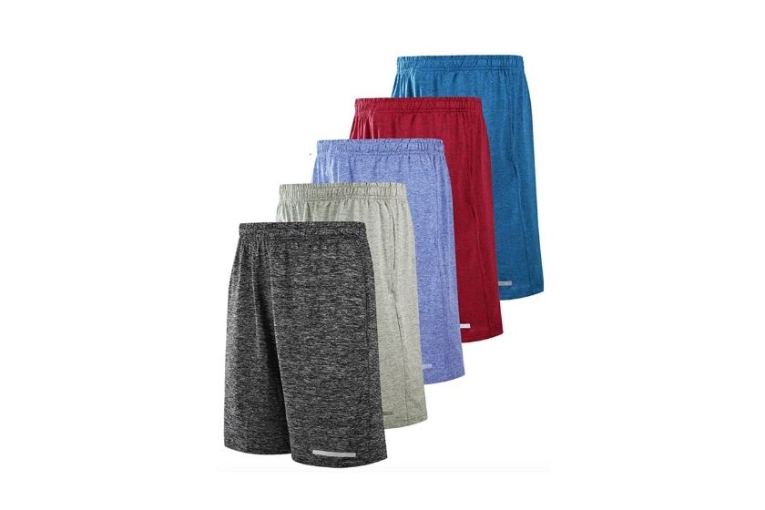 5 pack of men's basketball shorts