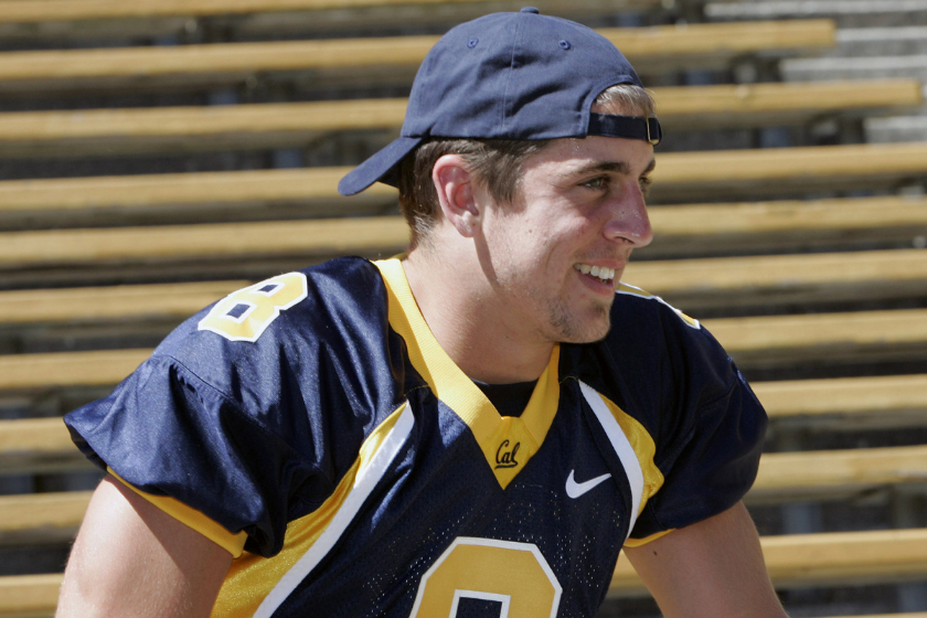 Aaron Rodgers during Cal Berkeley's Fan Appreciation Day