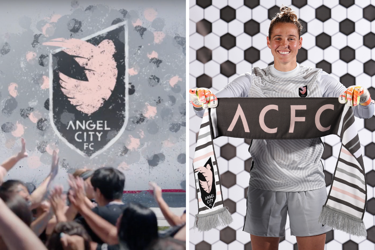 Angel City FC Logo and Didi Caracic