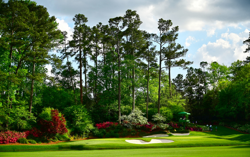 Hole No. 12 at Augusta National Golf Club.