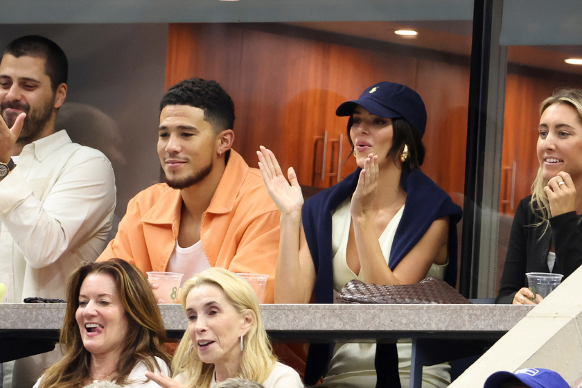 Devin Booker and Kendall Jenner attend the 2022 US Open in New York City.