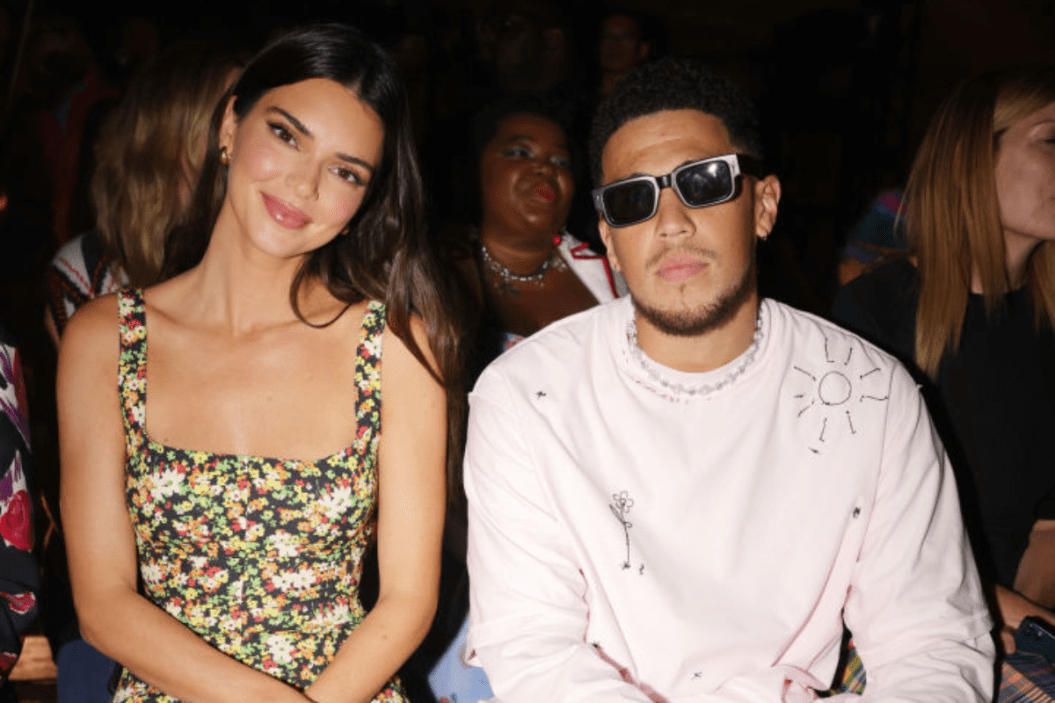 Devin Booker and Kendall Jenner at a fashion show in New York City.