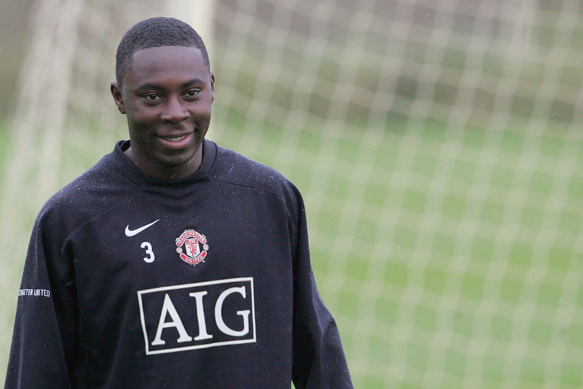 Freddy Adu during his trial with Manchester United.