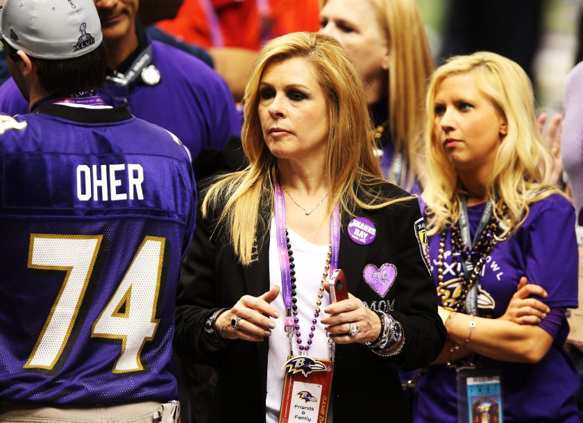 Leigh Anne Tuohy at Super Bowl XLVII.
