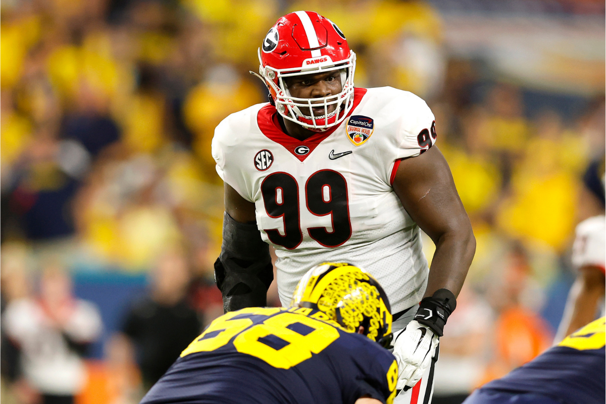 Georgia defensive tackle Jordan Davis has insane athleticism that should translate well to the NFL.
