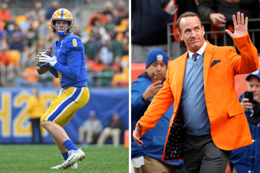 Kenny Pickett turned to Peyton Manning for advice on whether to enter the 2021 NFL Draft.