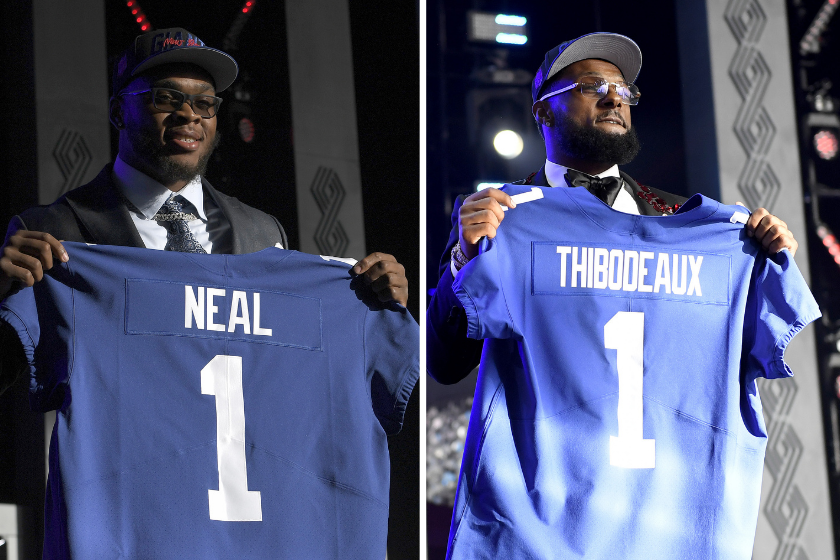Evan Neal and Kayvon Thibodeaux, the 2022 First Round Picks for the New York Giants