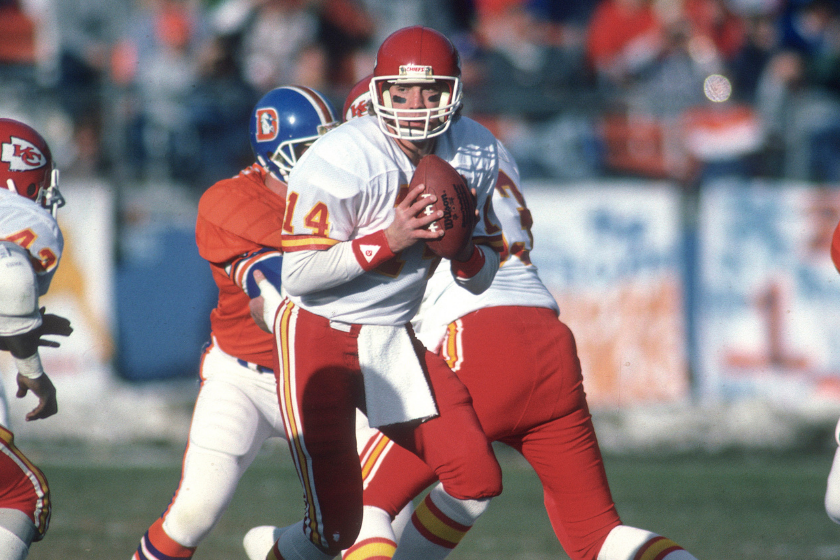 Todd Blackledge as a meber of the Kansas City Chiefs