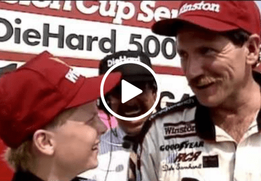 A Young Dale Earnhardt Jr. Interviewing His Dad Is a Wholesome NASCAR Throwback Moment