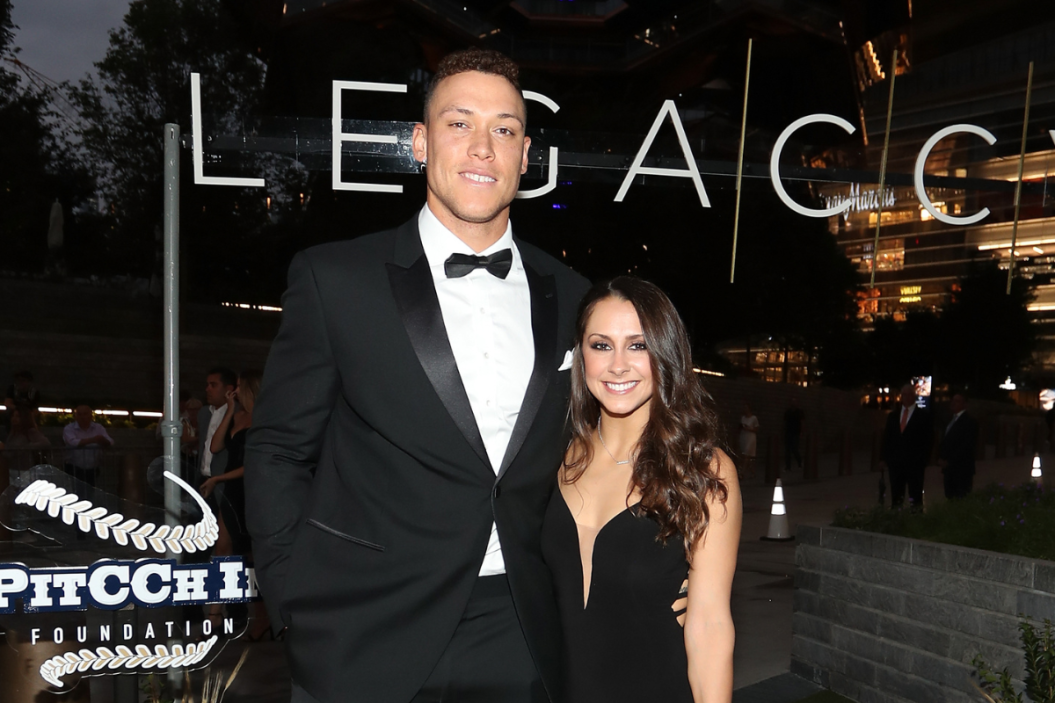 aron Judge and Samantha Bracksieck attend The LegaCCy Gala at The Shed